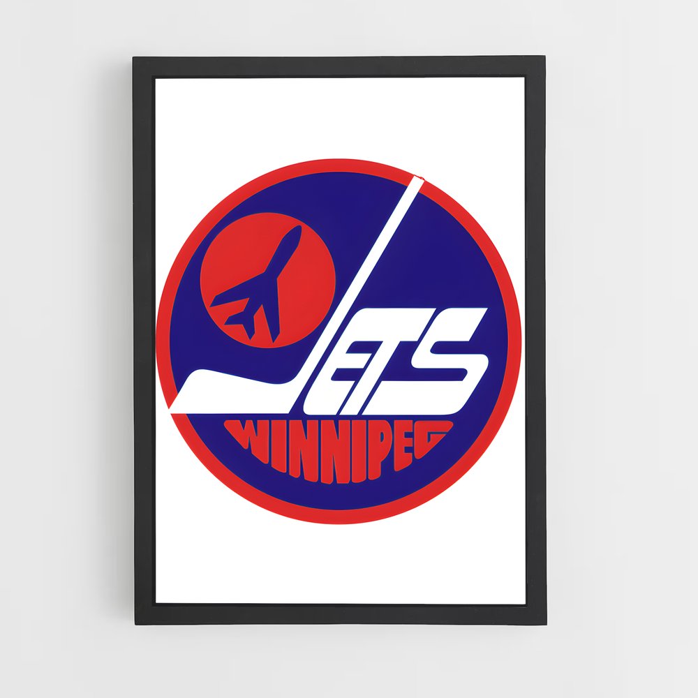 Poster Vol Jets – affiche Hockey sur glace (vue 2)